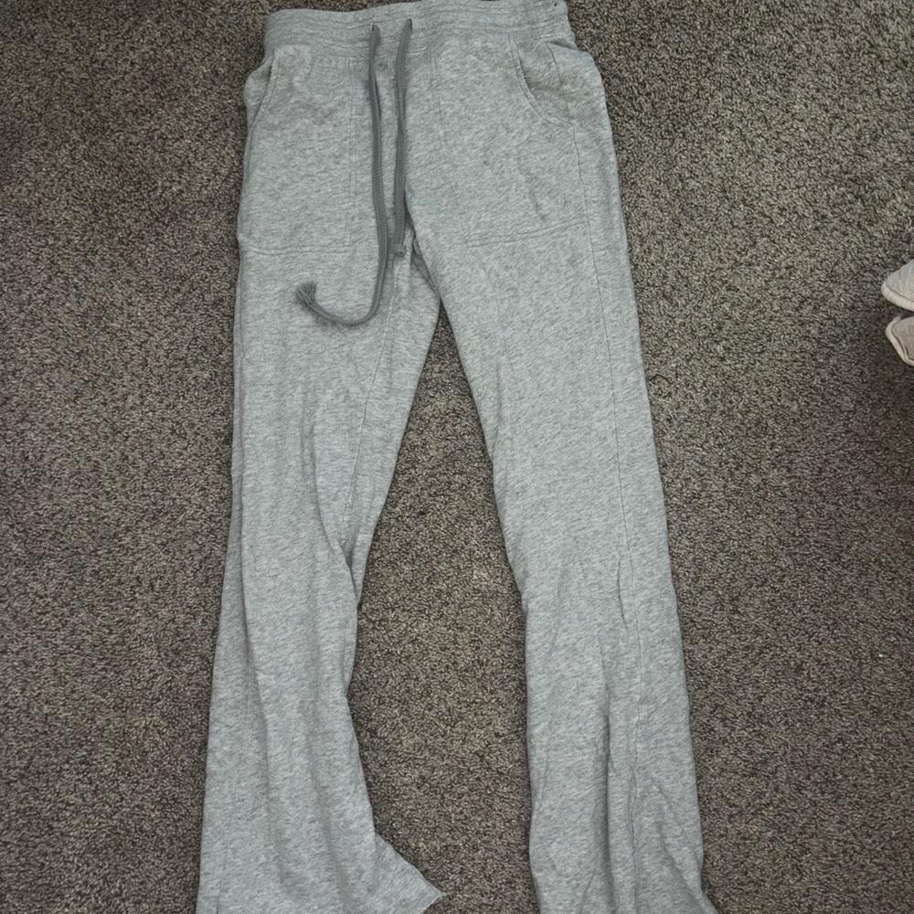 Aerie Gray Wide Leg Pants